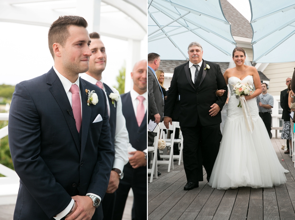 Destination Beach Wedding - Chesapeake Bay Beach Club Ceremony - Annapolis Formal & Tuxedo