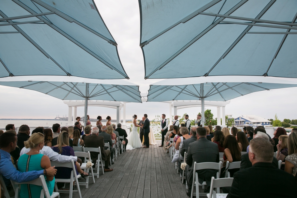 Destination Beach Wedding - Chesapeake Bay Beach Club Ceremony - Philadelphia Wedding Photography