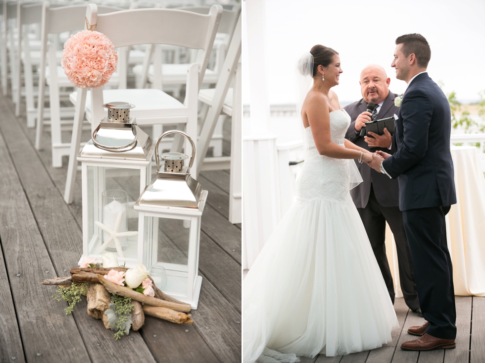 Destination Beach Wedding - Chesapeake Bay Beach Club Ceremony - Philadelphia Wedding Photography