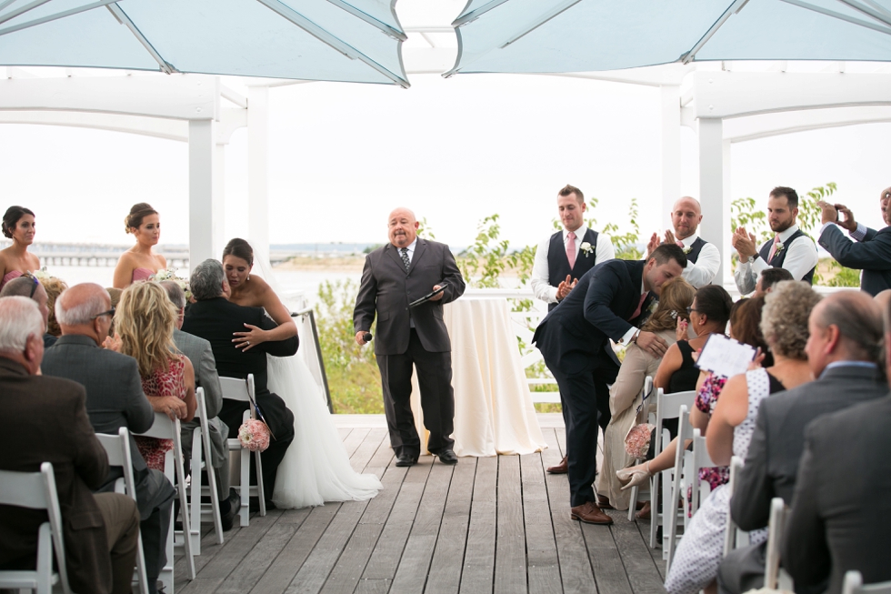 Destination Beach Wedding - Chesapeake Bay Beach Club Ceremony - Jersey Shore Wedding Photography