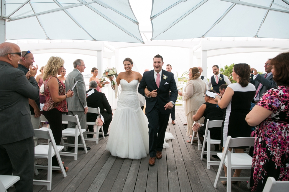 Destination Beach Wedding - Chesapeake Bay Beach Club Ceremony - Jersey Shore Wedding Photography