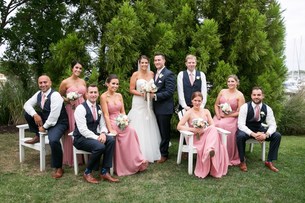 Destination Beach Wedding - Chesapeake Bay Beach Club Ceremony - Jersey Shore Wedding Photography