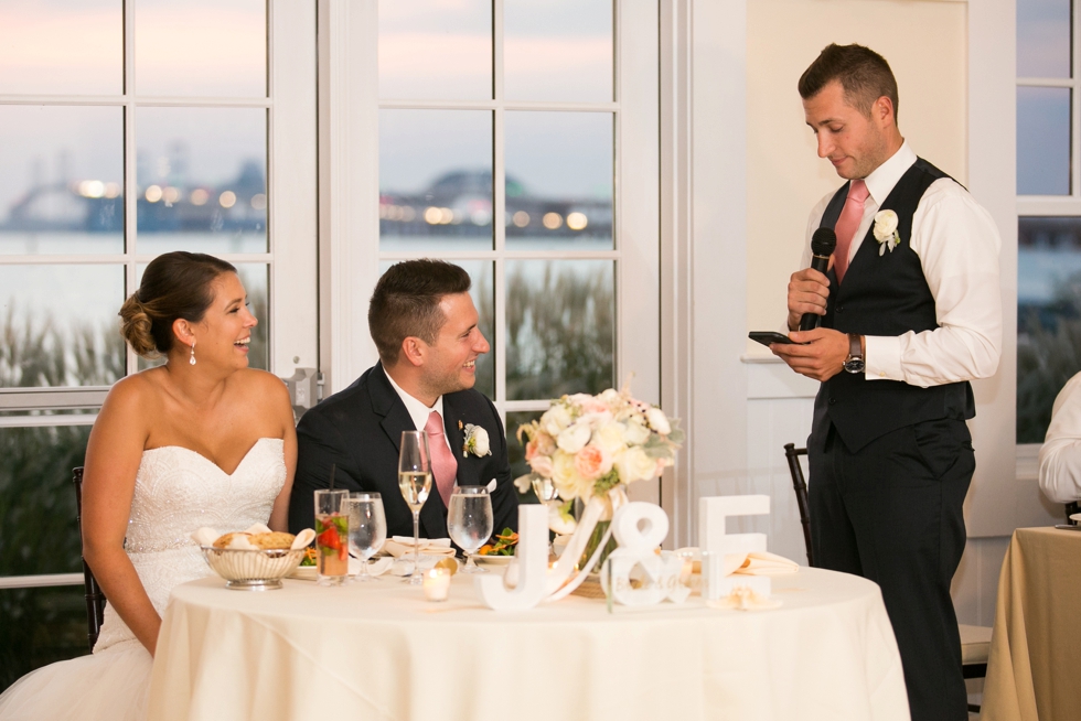 Chesapeake Bay Beach Club Sunset Ballroom - Shore Wedding Photographer