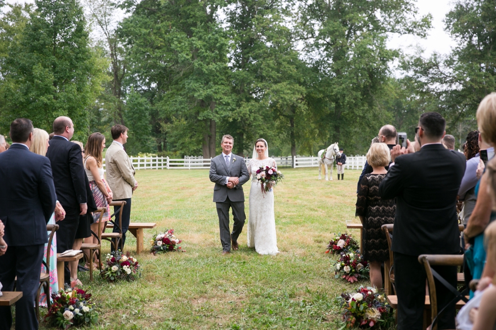 Outdoor Ranch Ceremony - Philadelphia Farm Wedding Photography