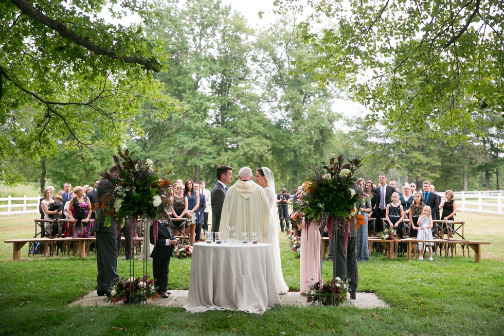 Outdoor Ranch Ceremony - Philadelphia Farm Wedding Photography