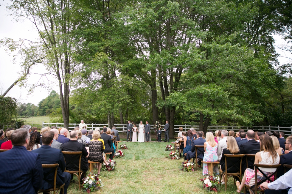 Outdoor Ranch Ceremony - Philadelphia Farm Wedding Photography