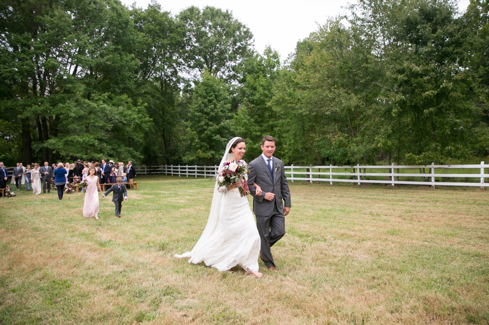 Outdoor Ranch Ceremony - Philadelphia Farm Wedding Photography