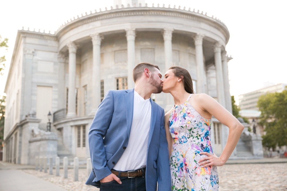 Merchant Exchange Philadelphia engagement photographer - Old City