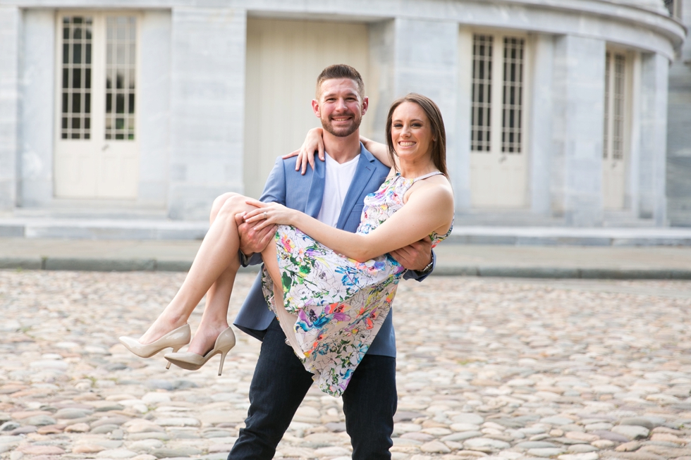 Merchant Exchange Philadelphia engagement photographer - Old City