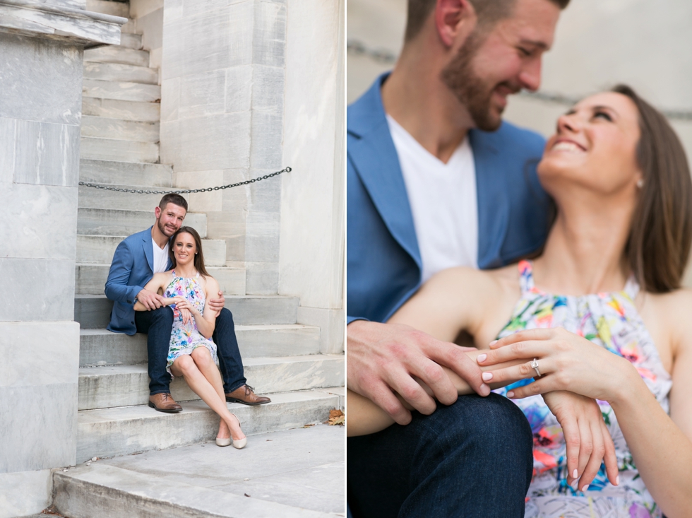 Merchant Exchange Philadelphia engagement photographer - Old City