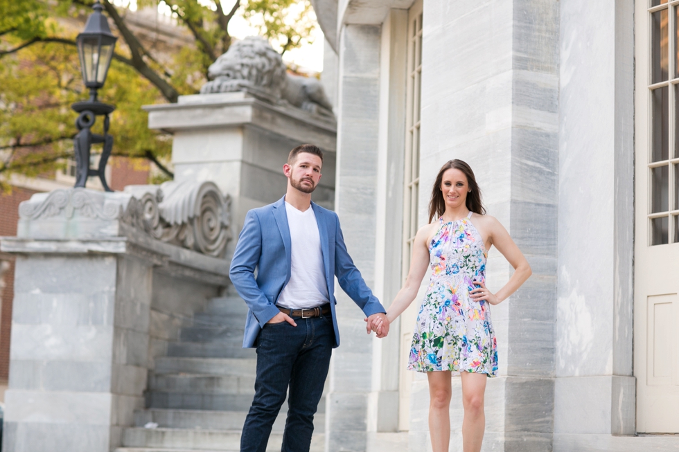 Merchant Exchange Philadelphia engagement photographer - Old City