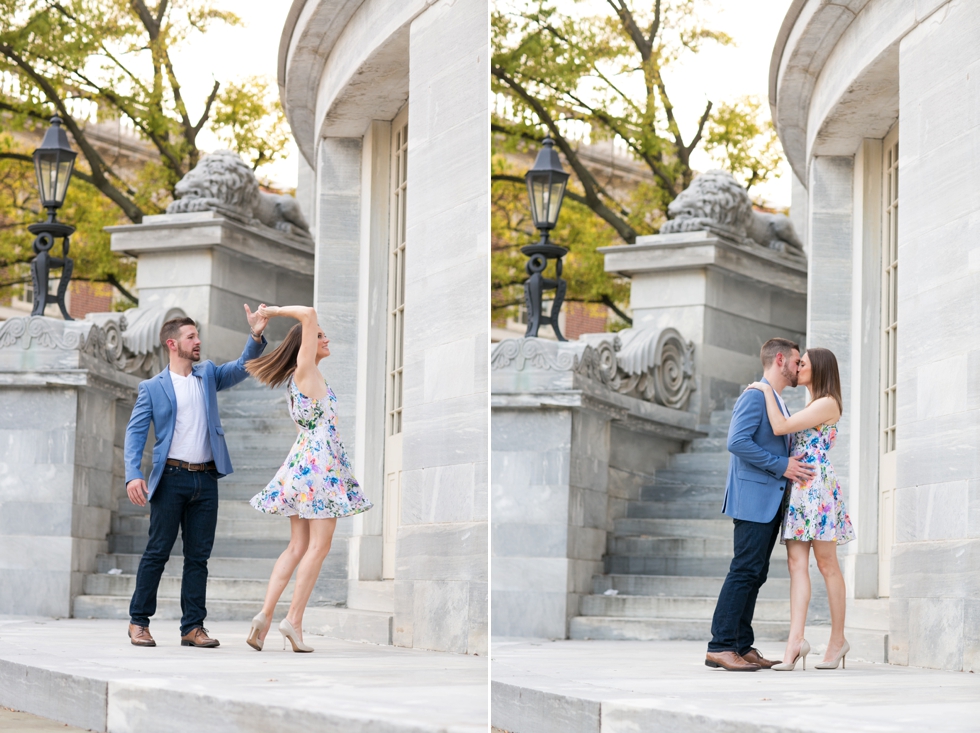 Merchant Exchange Philadelphia engagement photographer - Old City