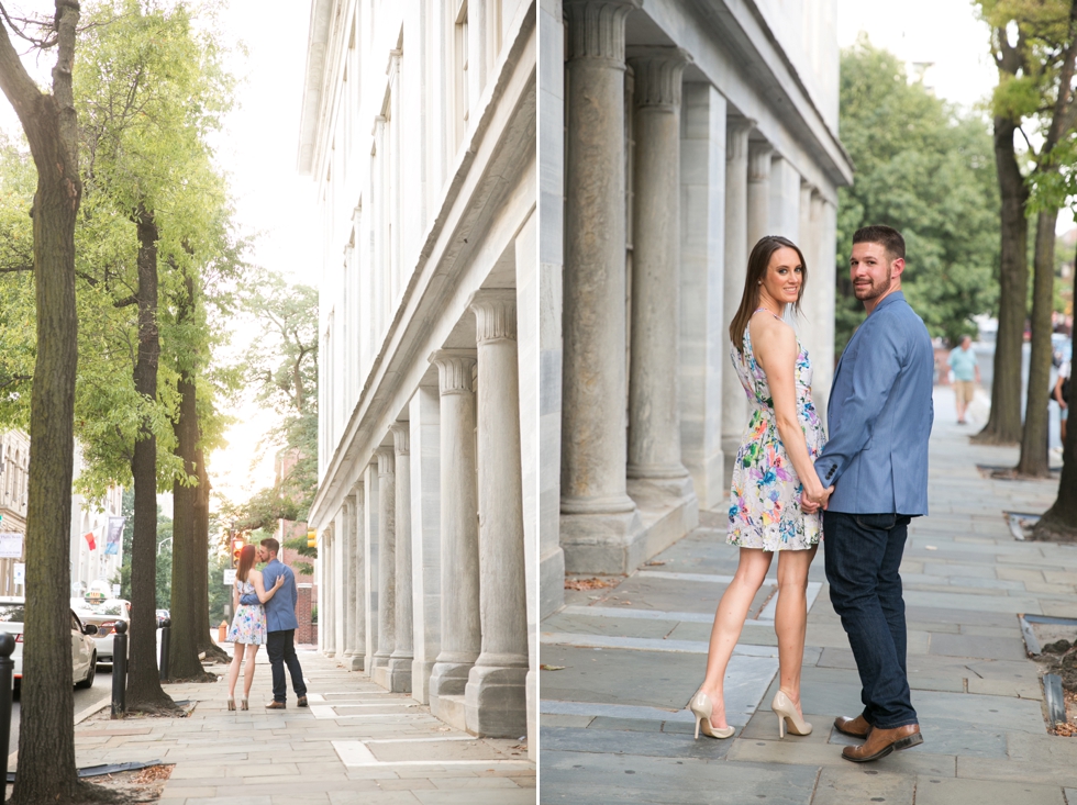 Merchant Exchange engagement photographer - Old City Philadelphia