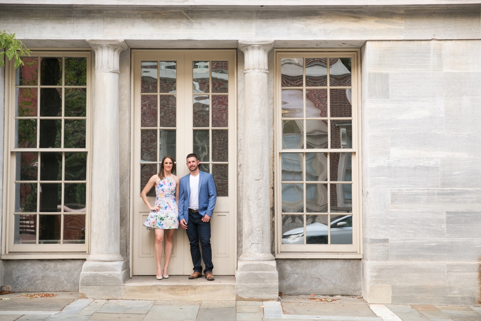 Merchant Exchange Philadelphia engagement photographer - Old City