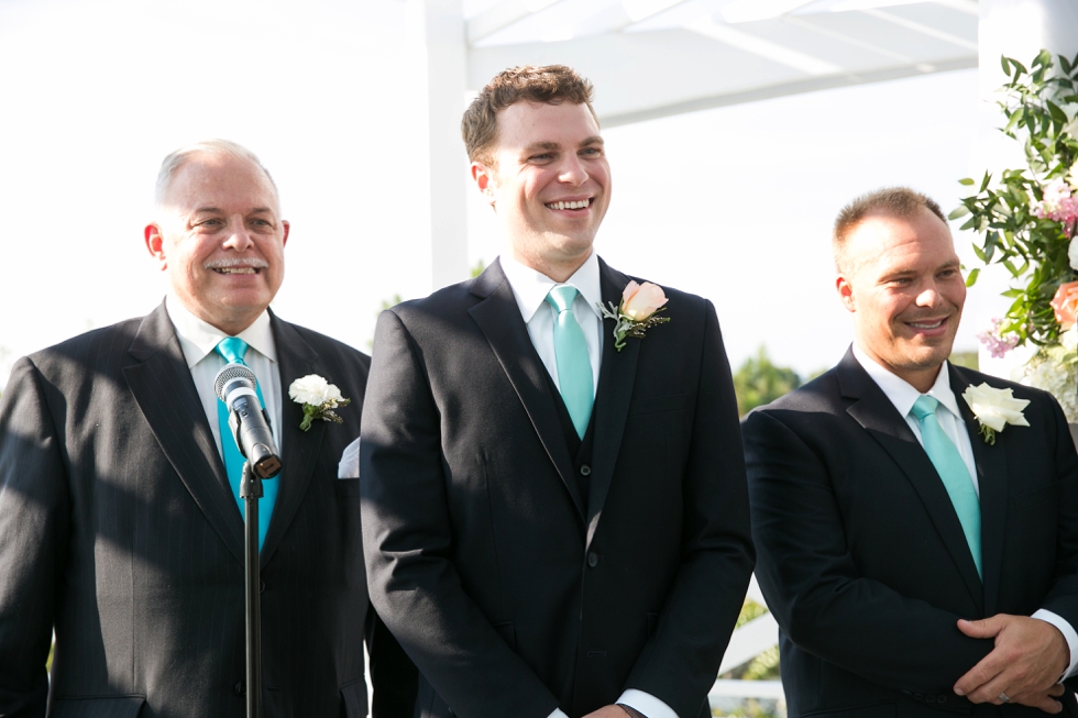 The Inn at the Chesapeake Bay Beach Club Wedding Photographs - Sunset Ballroom Ceremony