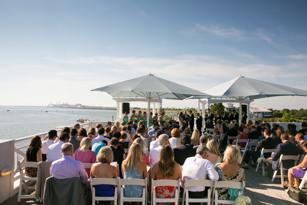 The Inn at the Chesapeake Bay Beach Club Wedding Photographs - Sunset Ballroom Ceremony