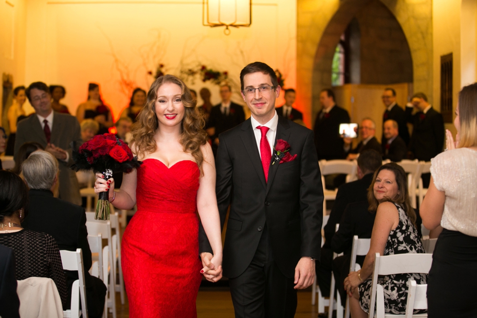 Traveling Bucks County wedding photographers - Indoor Rainy Wedding