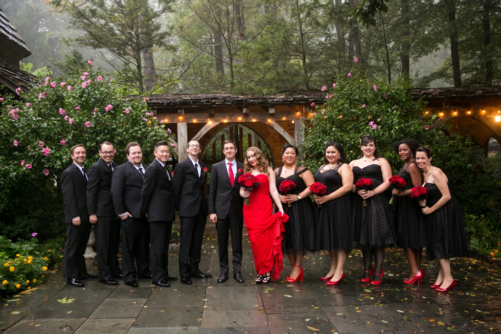 Traveling Bucks County wedding photographers - Indoor Rainy Wedding