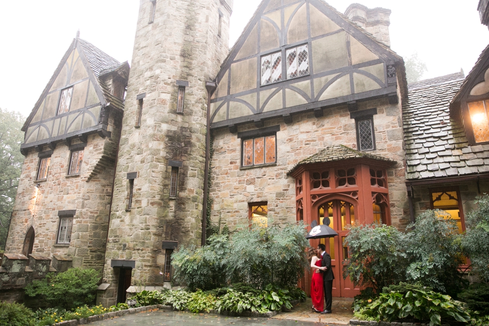 Traveling Bucks County wedding photographers - Indoor Rainy Wedding