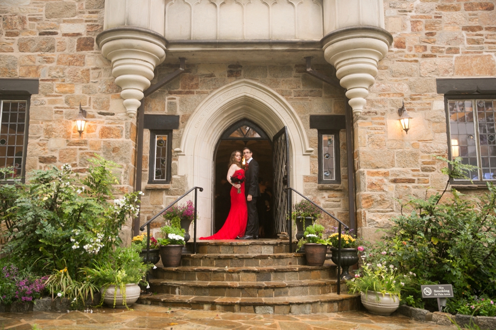 Traveling Bucks County wedding photographers - Indoor Rainy Wedding