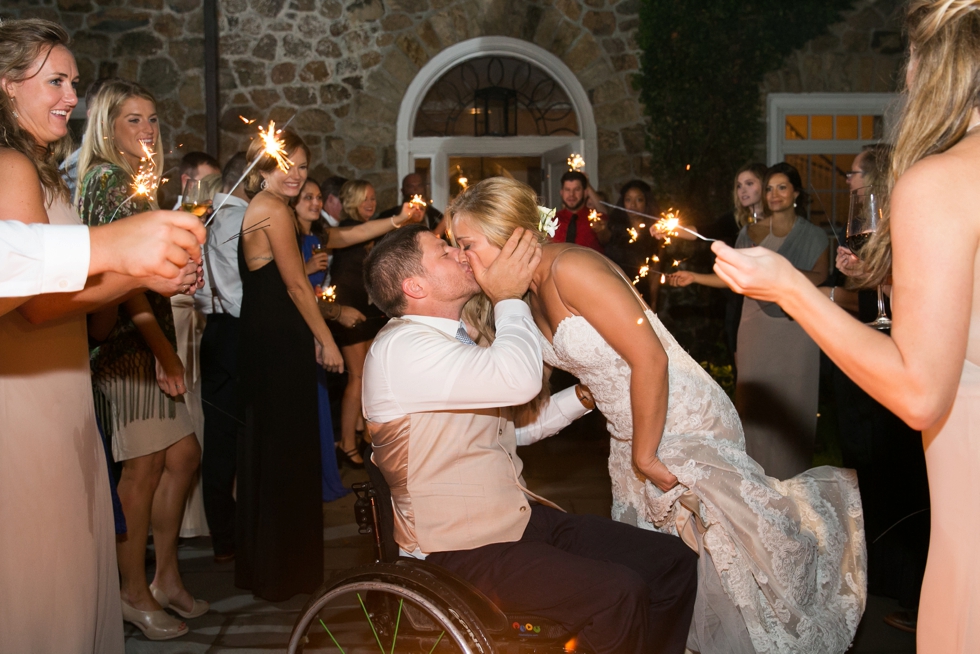 Philadelphia Wedding Photographers - Fiddlers Elbow Country Club Wedding Sparkler Exit