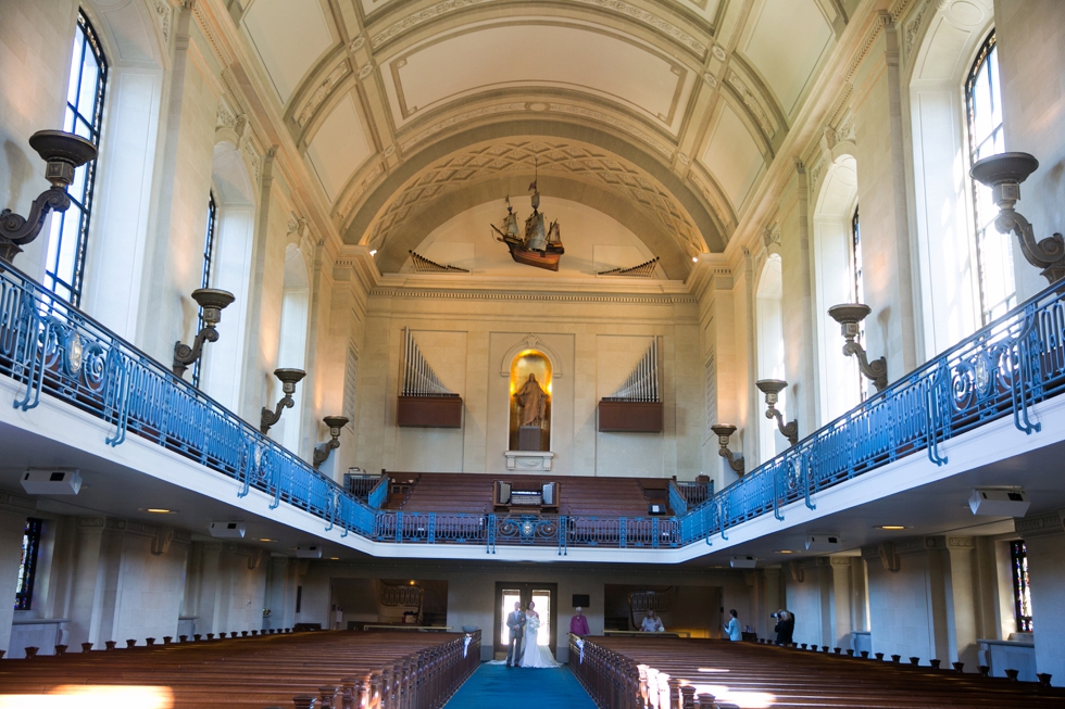 United States Naval Academy Chapel Wedding Ceremony - Jade and David Kircus 