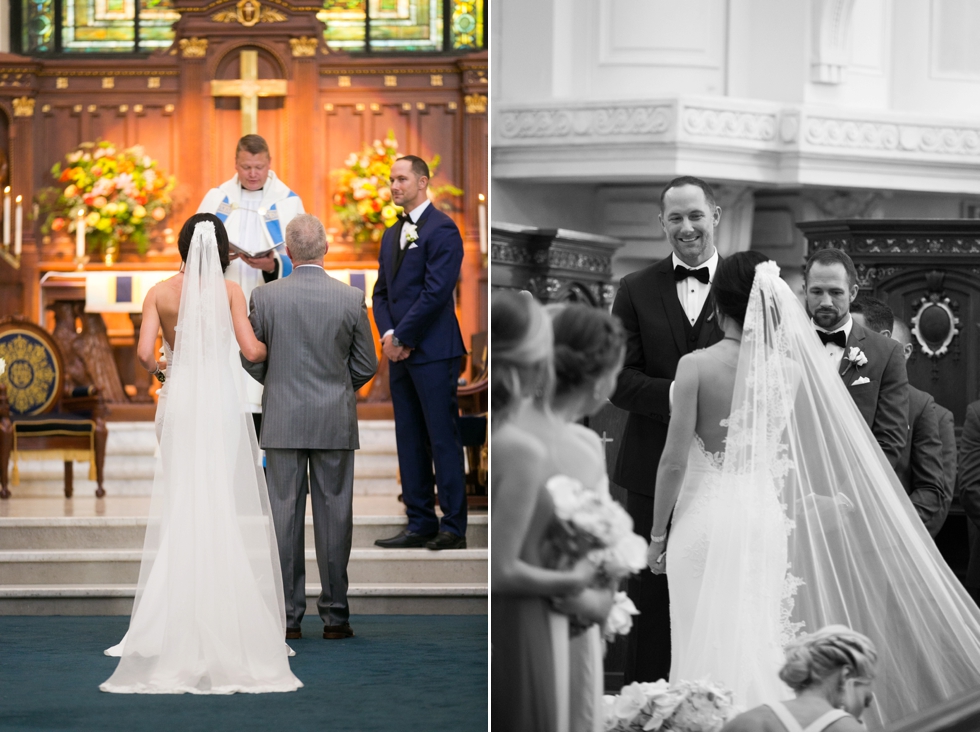 United States Naval Academy Chapel Wedding Ceremony - Jade and David Kircus 