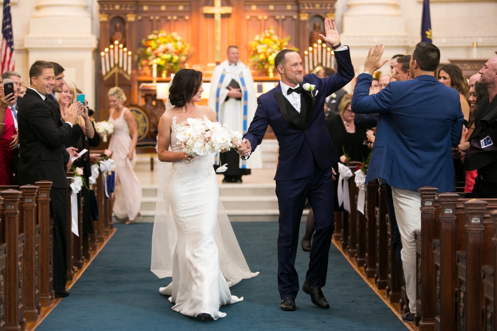 United States Naval Academy Chapel Wedding Ceremony - Jade and David Kircus 