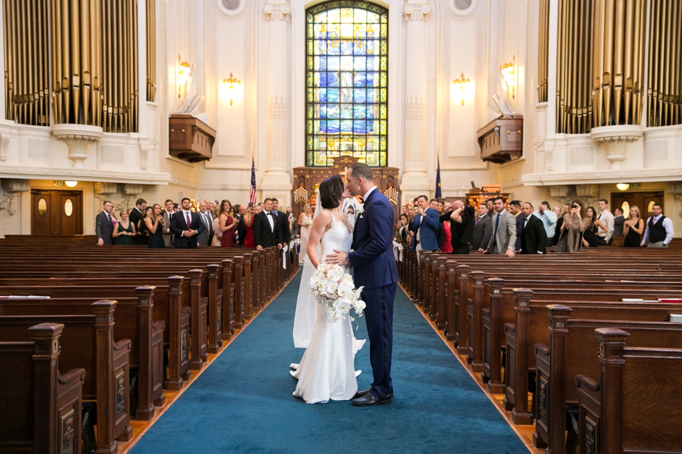 United States Naval Academy Chapel Wedding Ceremony - Jade and David Kircus 