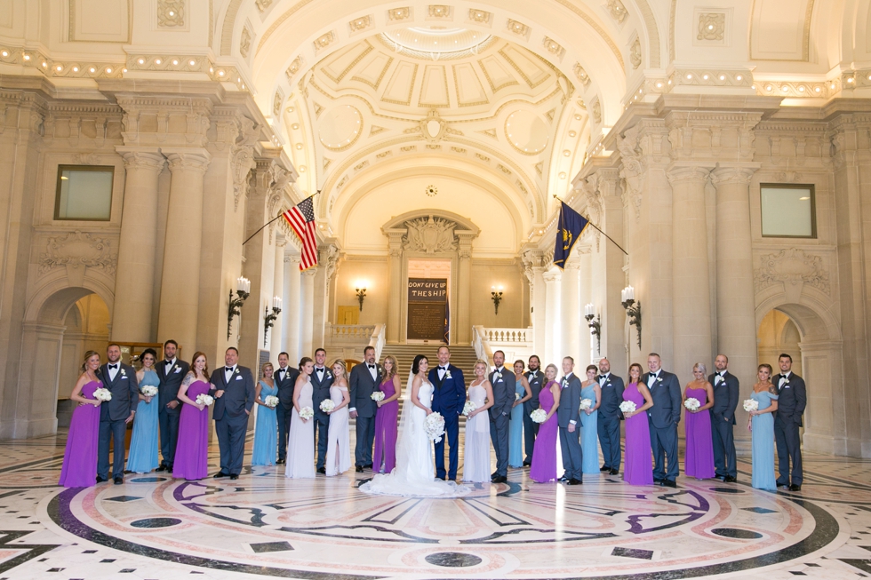 US Naval Academy Bancroft Hall rotunda - Pronovias Dress