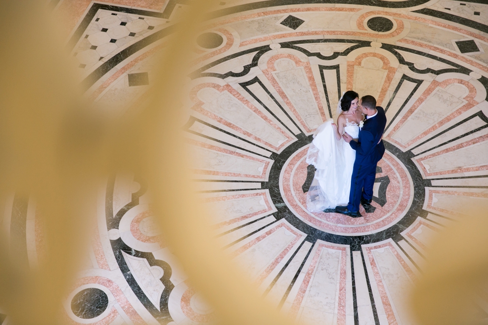 US Naval Academy Bancroft Hall rotunda - Pronovias Dress