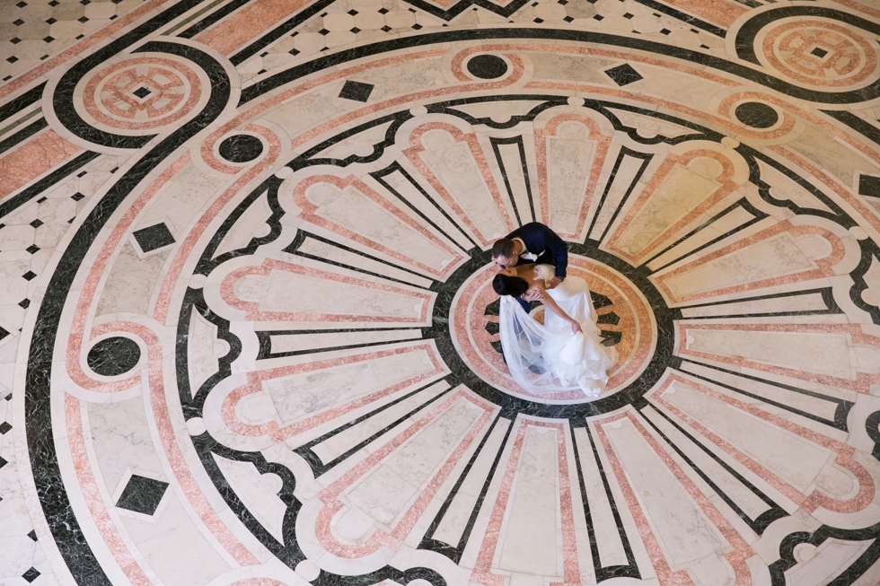 US Naval Academy Bancroft Hall rotunda - Pronovias Dress