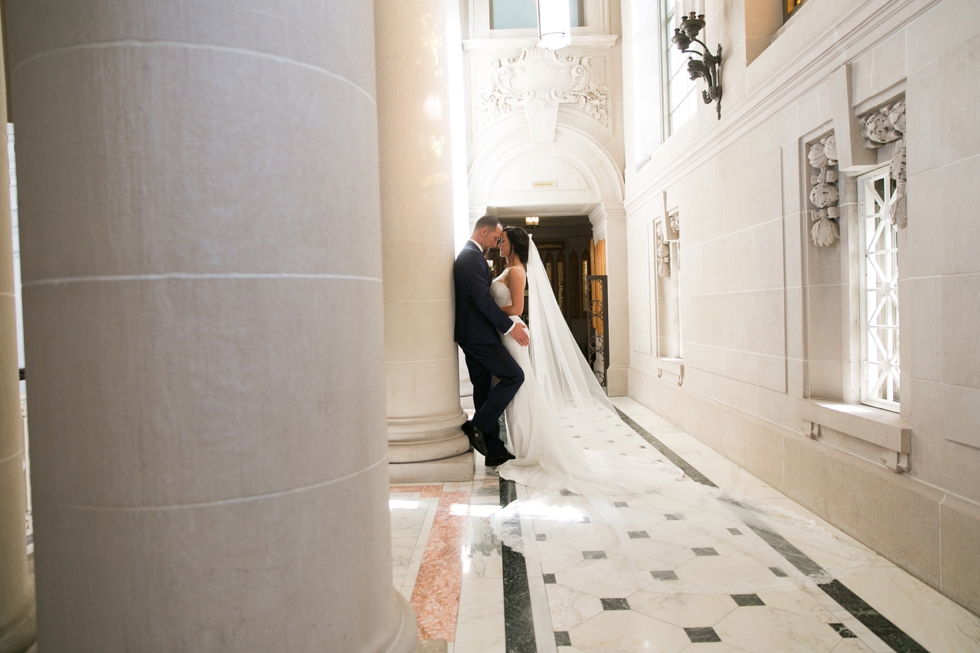 US Naval Academy Bancroft Hall rotunda - Pronovias Dress