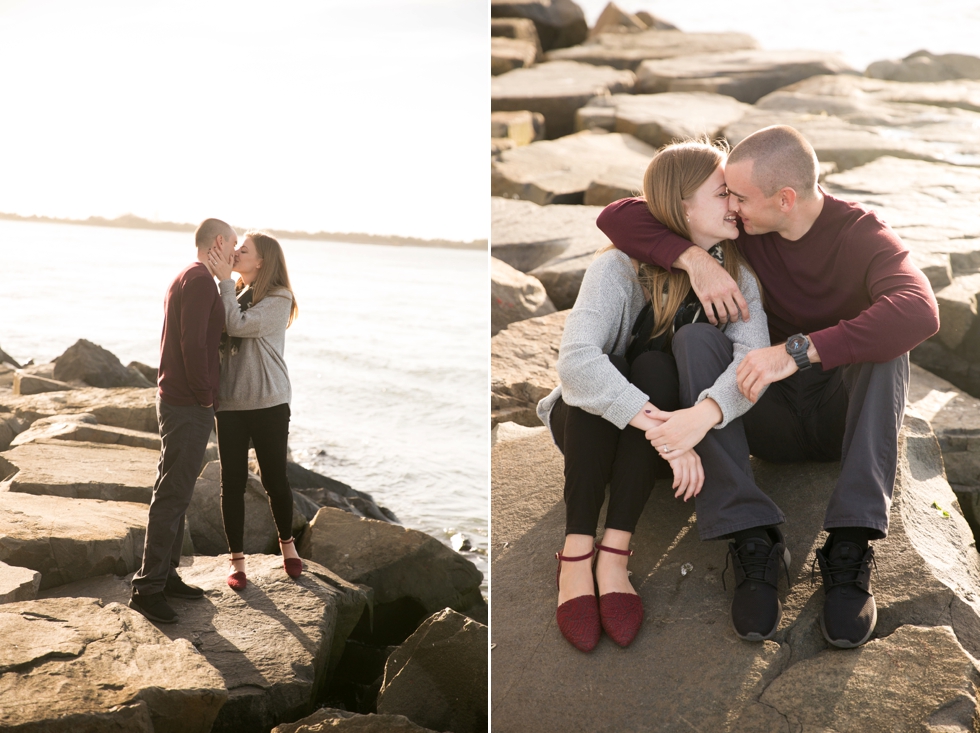 Barnegat Lighthouse Engagement Photographs - Jersey Shore Wedding Photographer