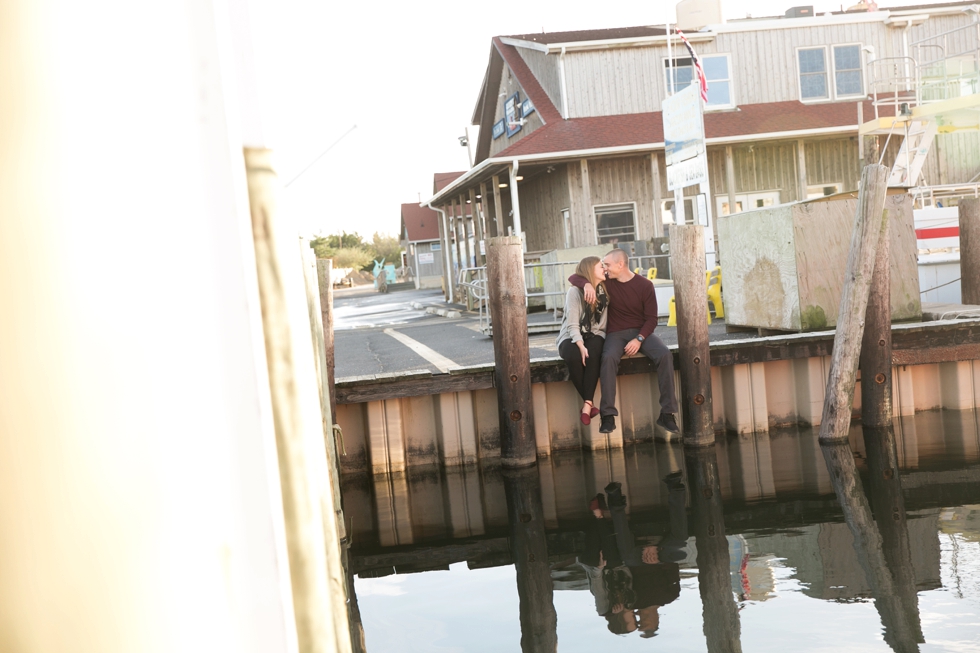 Barnegat Viking Villiage Engagement Photographs - Barnegat Light NJ Ferry