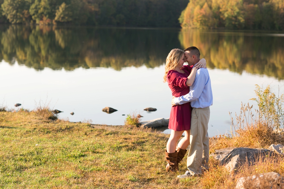 Lake Centennial Park - Fall Philadelphia Engagement Photographer