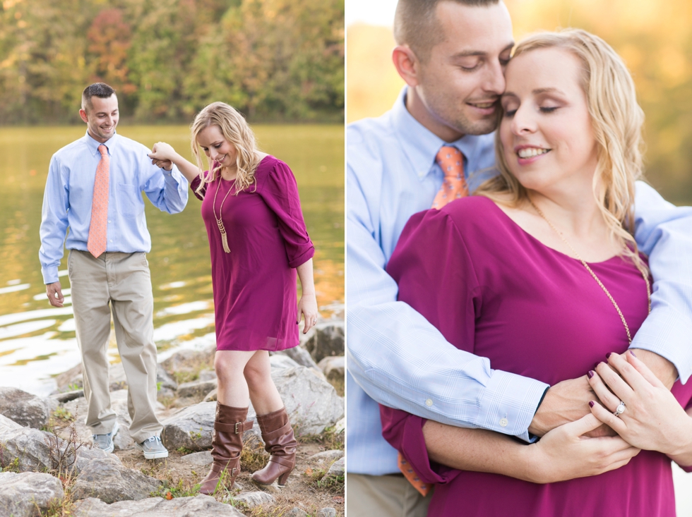 Lake Centennial Park - Fall Philadelphia Engagement Photographer