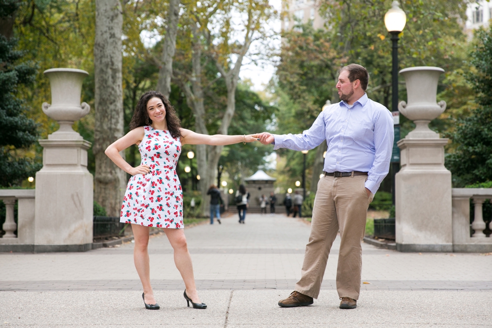  Engagement Photos in Rittenhouse Square Philadelphia