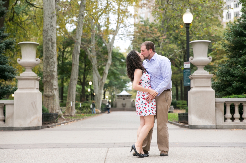  Engagement Photos in Rittenhouse Square Philadelphia