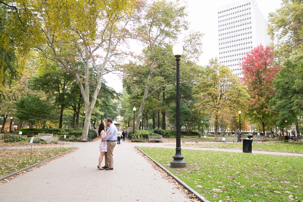  Engagement Photos in Rittenhouse Square Philadelphia