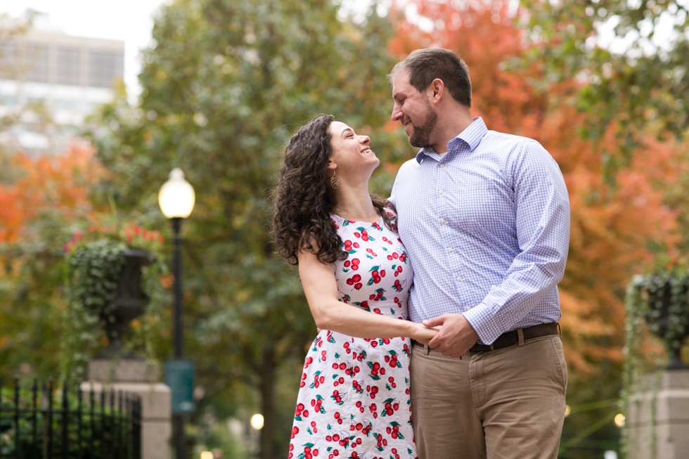  Engagement Photos in Rittenhouse Square Philadelphia