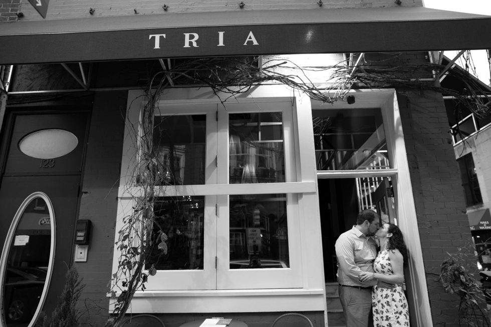  Engagement Photos at Tria Wine Bar Philadelphia