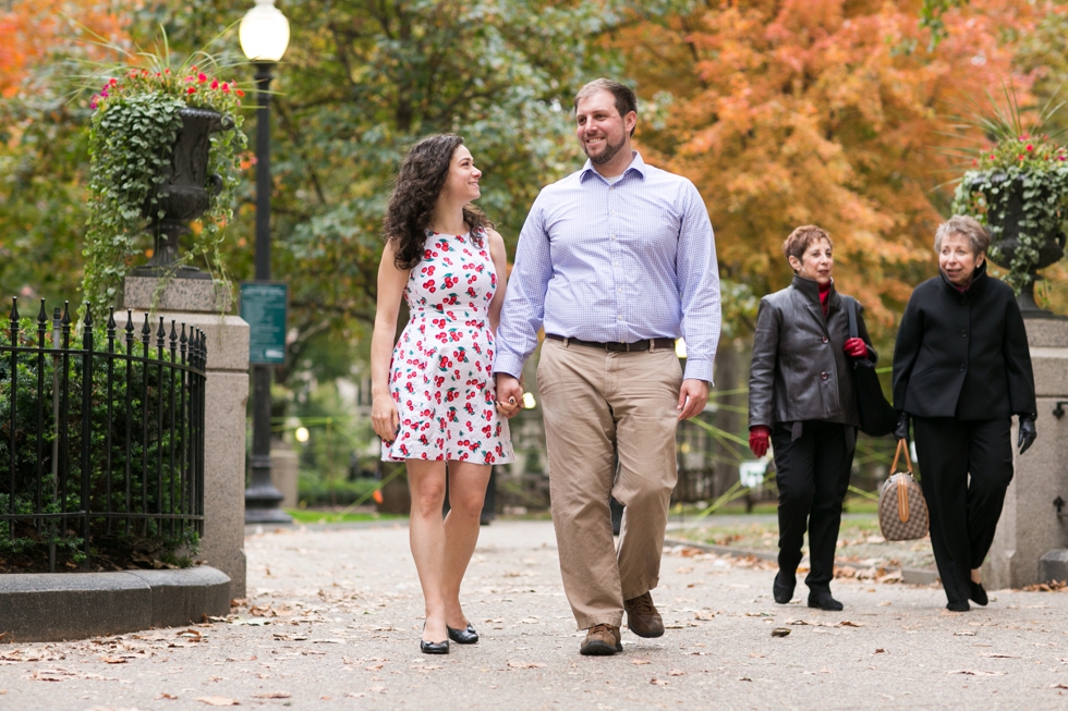 Engagement Photos in Rittenhouse Square Philadelphia