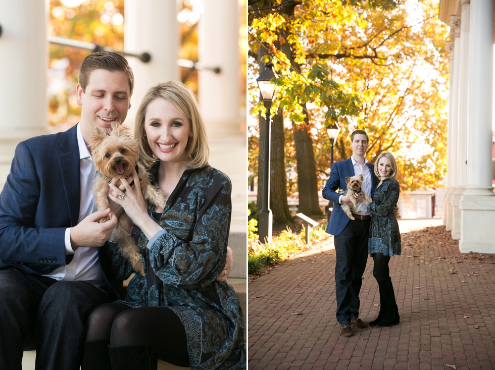 Fall Maryland State House Anniversary Photos with Yorkie 