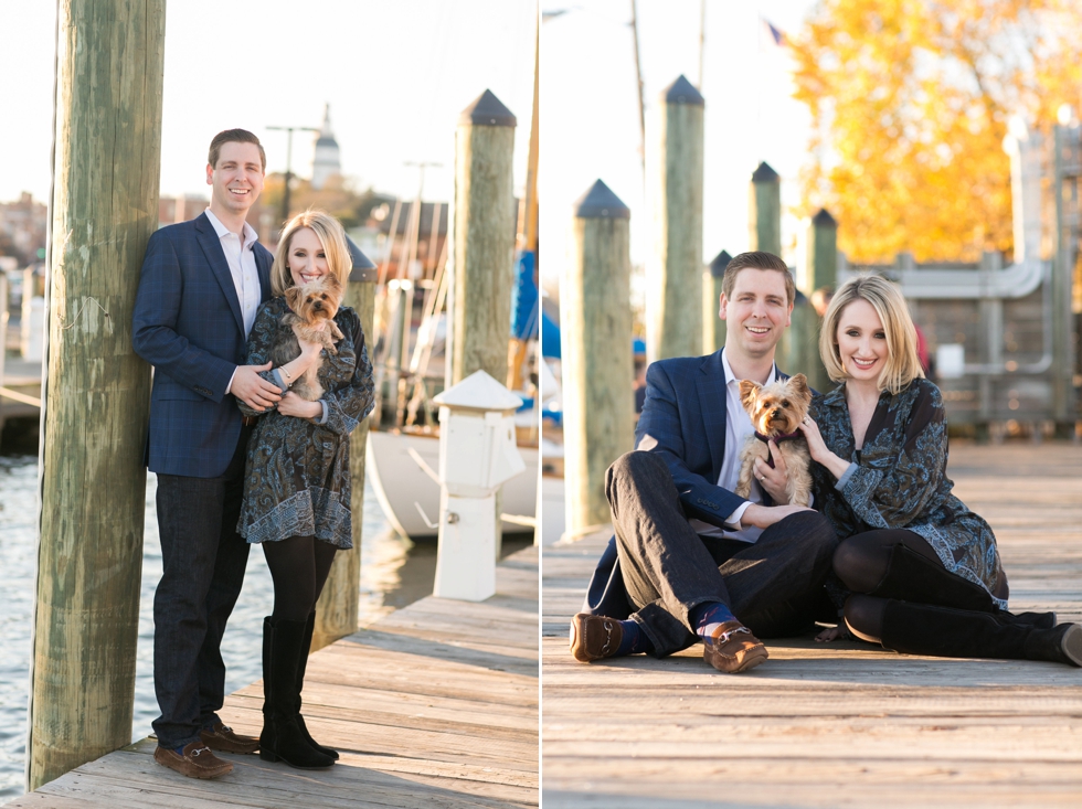 Annapolis Anniversary Photos with Dog 