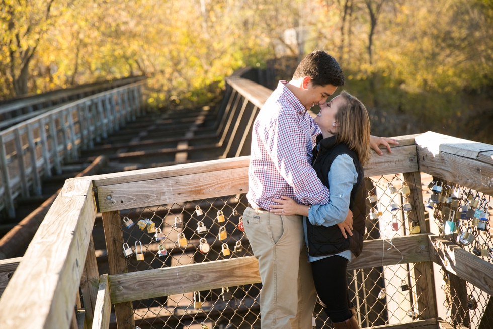 Love sign - Blackwater Creek Trail Lynchburg Engagement