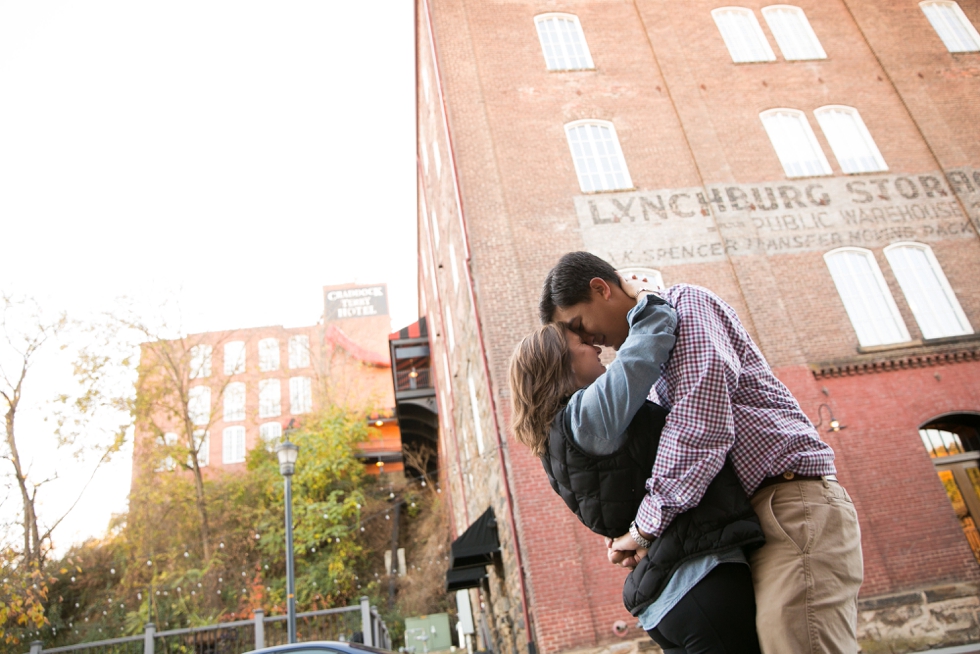 Love sign - Blackwater Creek Trail Lynchburg Engagement