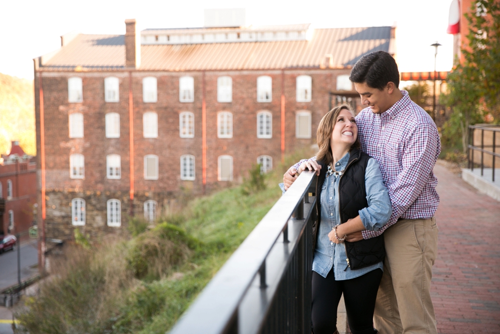 Downtown Lynchburg Engagement Session at High Line