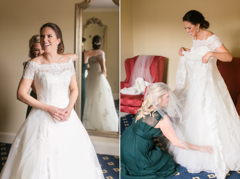 Tidewater Inn Easton MD - Bride Prep Wedding - Associate Caitlin