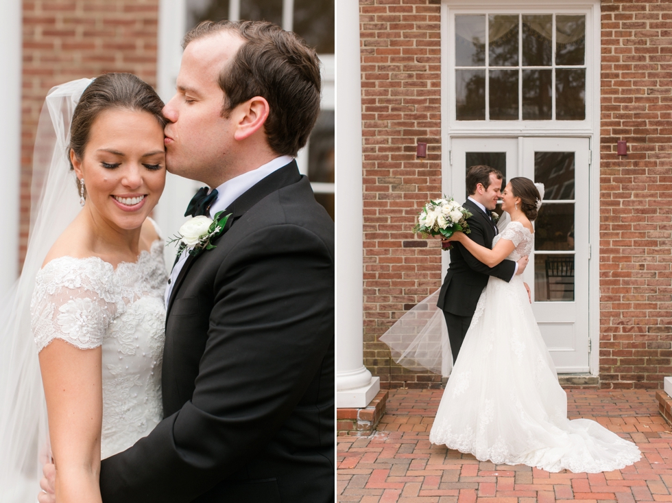 First Look - Tidewater Inn New Years Eve Wedding - Associate Caitlin